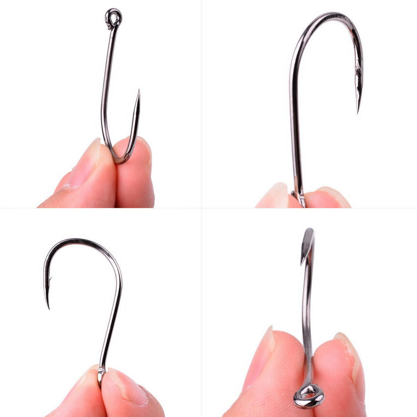 50pcs / 20pcs / Box Circle Carp Eyed Fishing Hook Size 2-22# Ring Eye