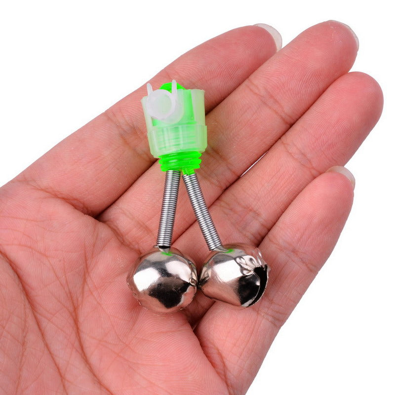 5pcs Fishing Bell Bite Alarms Fishing Rod Clamp Tip Clip Bells Ring