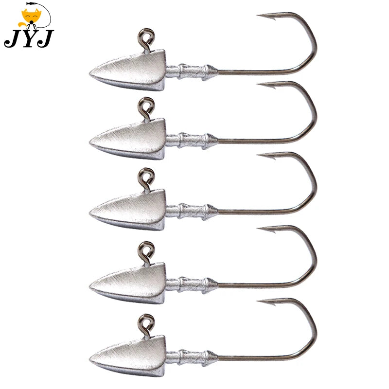 Triangle Head Hooks 3.5g 5g 7g 10g 14g 20g Ship type fishing hook soft