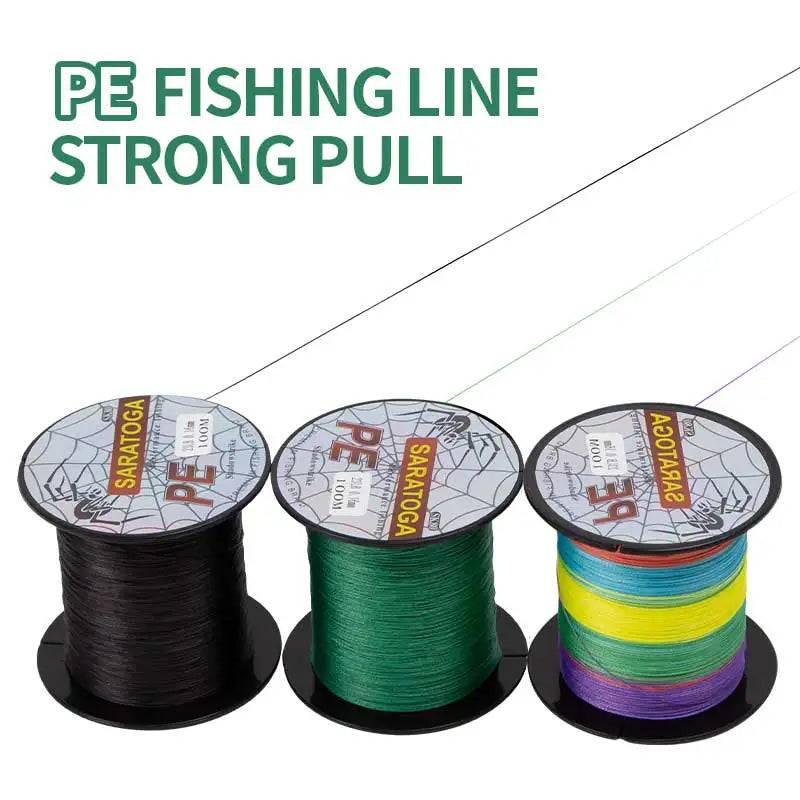 PE Braided Fishing Lines 100M 4 Strands 18-23LB Super Strong Fishing