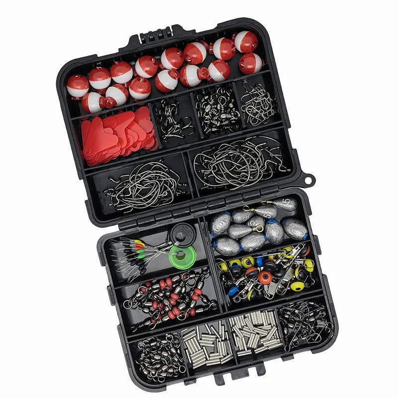 Fishing Accessories Set with Tackle Box 263pcs/Set Including Plier Jig