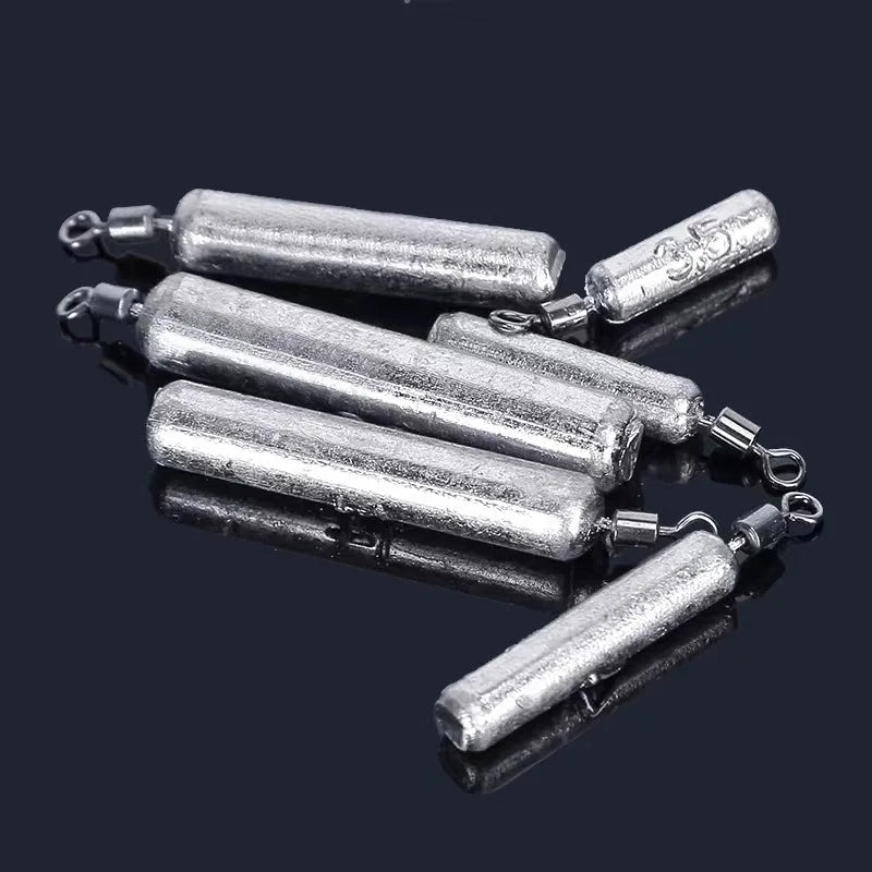 10pcs Fishing Weight Sinker Set 5g 10g 20g Carp Fish Baits Elongated