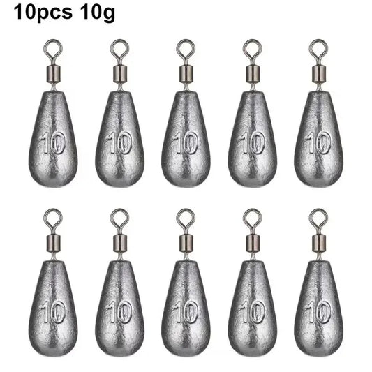 Quick Release Fishing Weight Sinker 10Pcs10g Soft Bait Sinker Bass