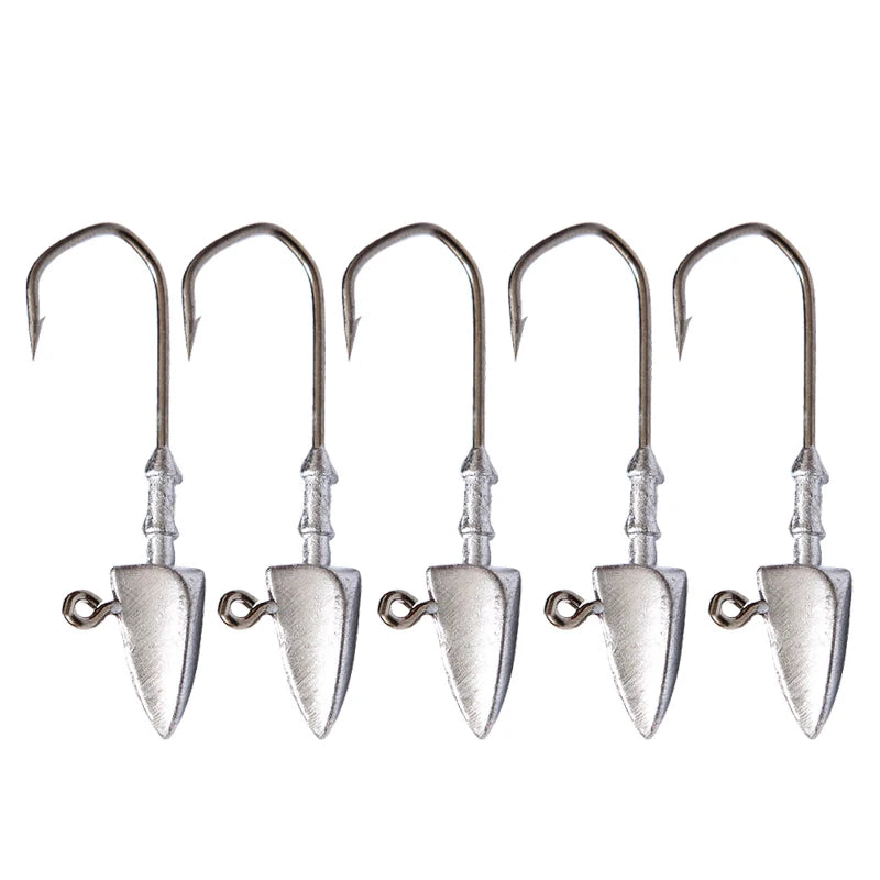 Triangle Head Hooks 3.5g 5g 7g 10g 14g 20g Ship type fishing hook soft