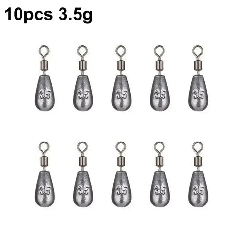 Quick Release Fishing Weight Sinker 10Pcs10g Soft Bait Sinker Bass