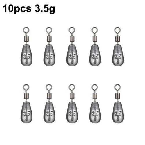 Quick Release Fishing Weight Sinker 10Pcs10g Soft Bait Sinker Bass