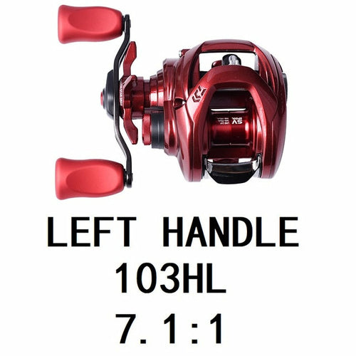 Fishing Reels 103H/103HL 7+1BB Gear Ratio 7.1:1 Max Drag 5kg Reel