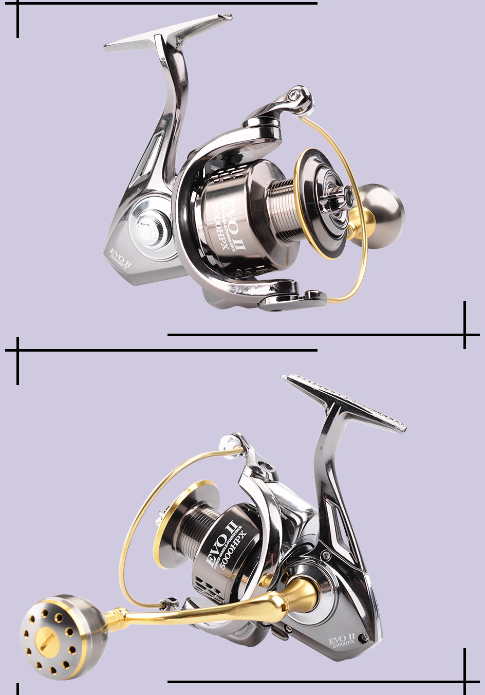 Spinning Fishing Reels 1000/2000/3000/4000/5000/6000HP-X  Gear Ratio