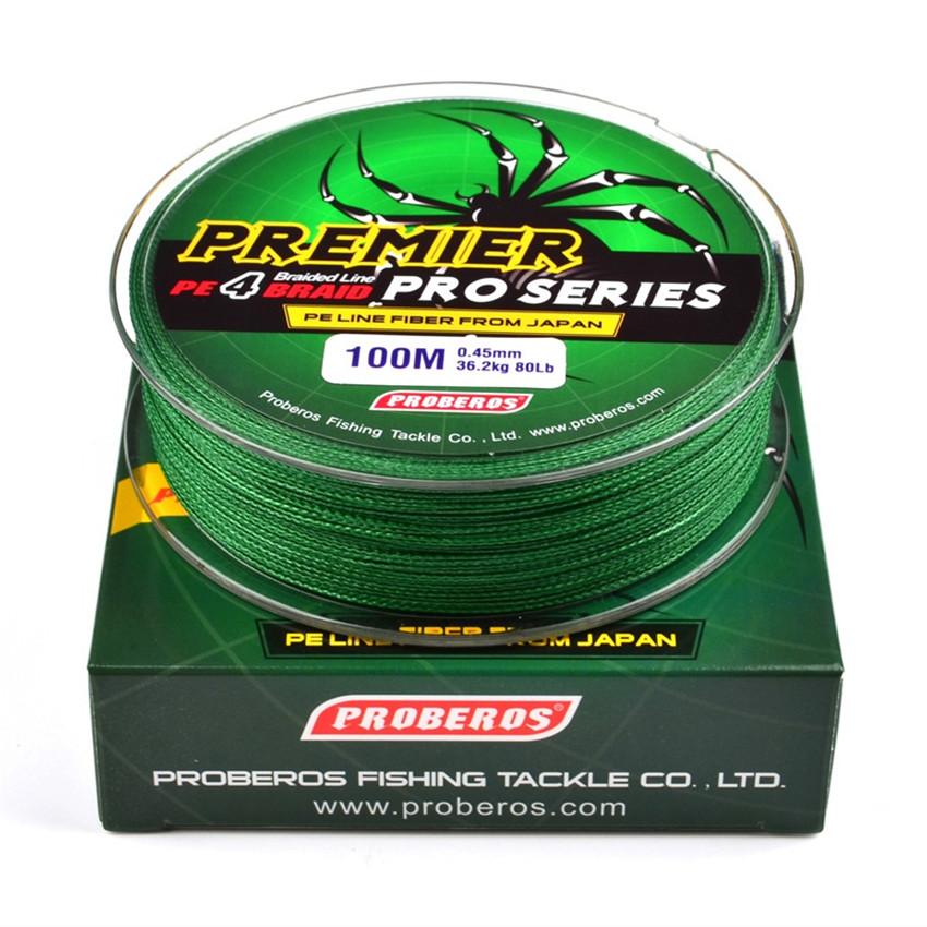 100Meters/1box 5 Color Fishing Lines 4 Weaves Braid Line Available