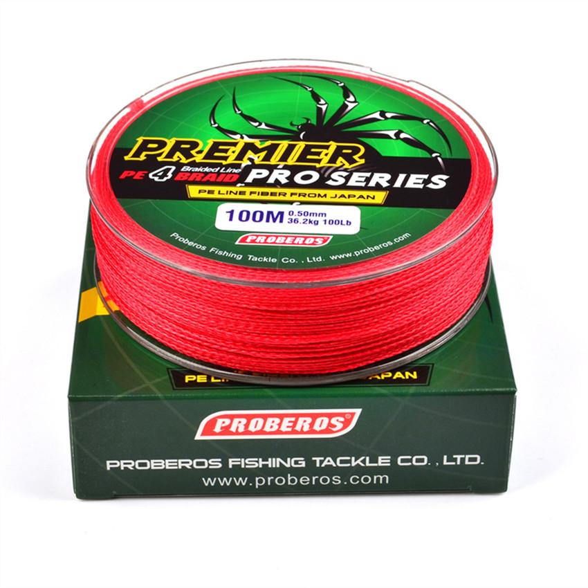 100Meters/1box 5 Color Fishing Lines 4 Weaves Braid Line Available