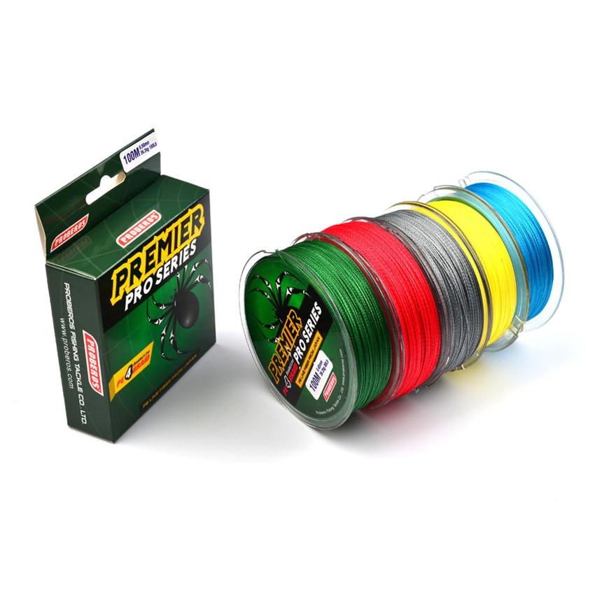 100Meters/1box 5 Color Fishing Lines 4 Weaves Braid Line Available