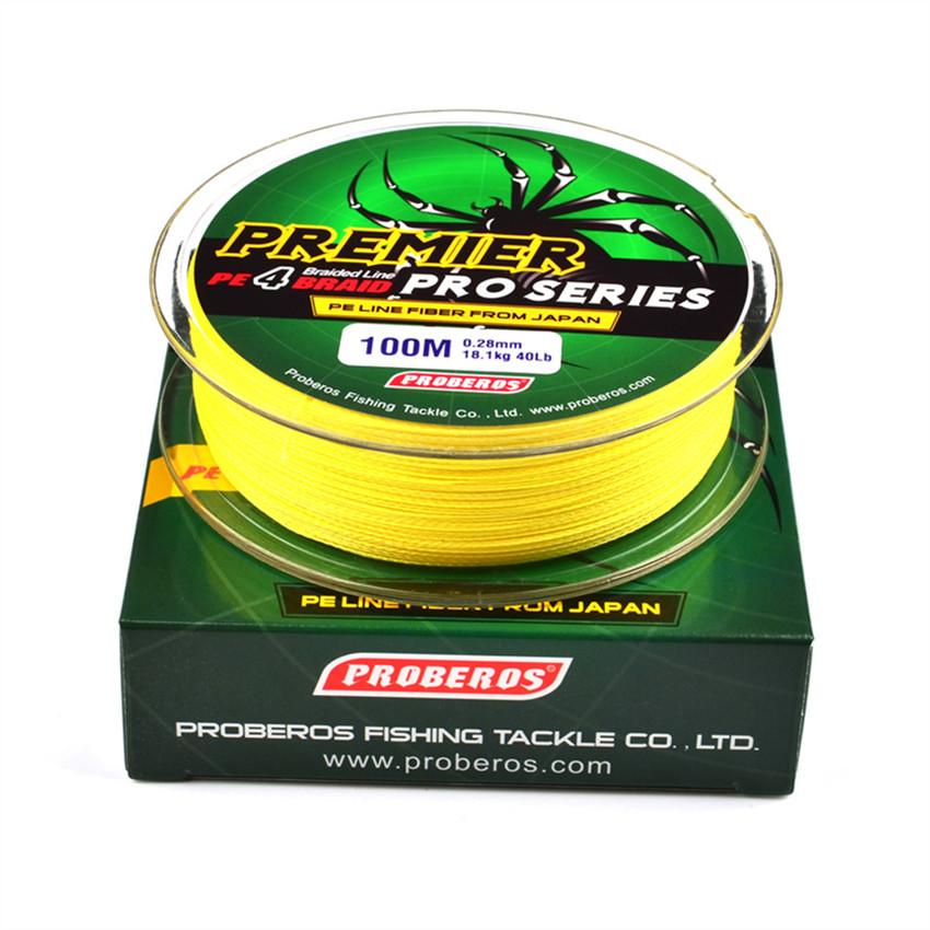 100Meters/1box 5 Color Fishing Lines 4 Weaves Braid Line Available