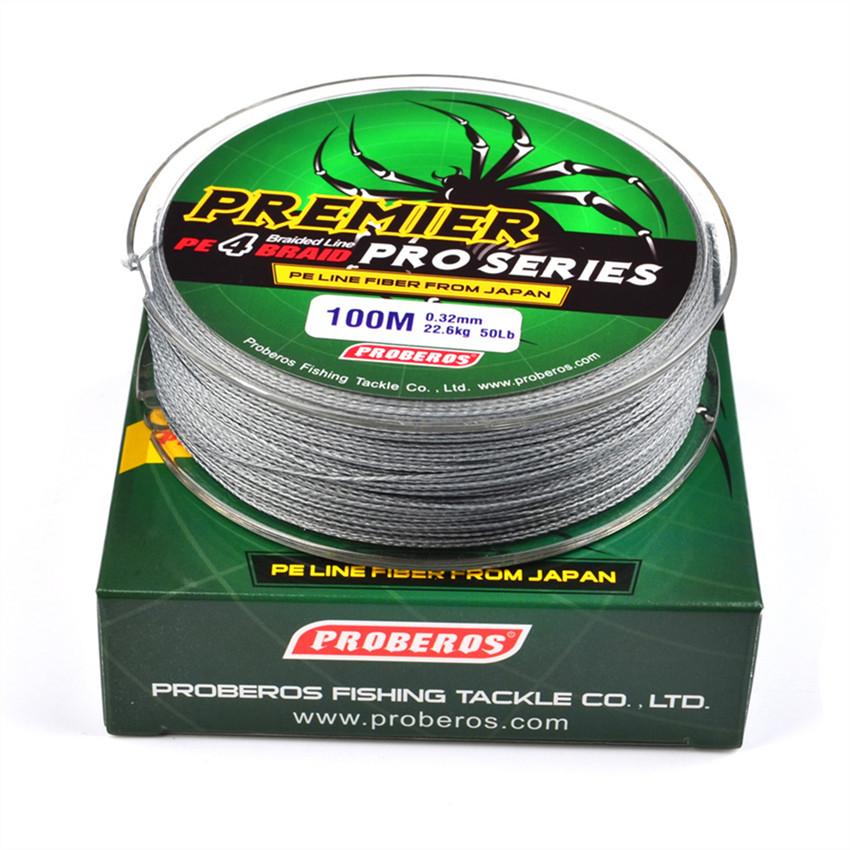 100Meters/1box 5 Color Fishing Lines 4 Weaves Braid Line Available